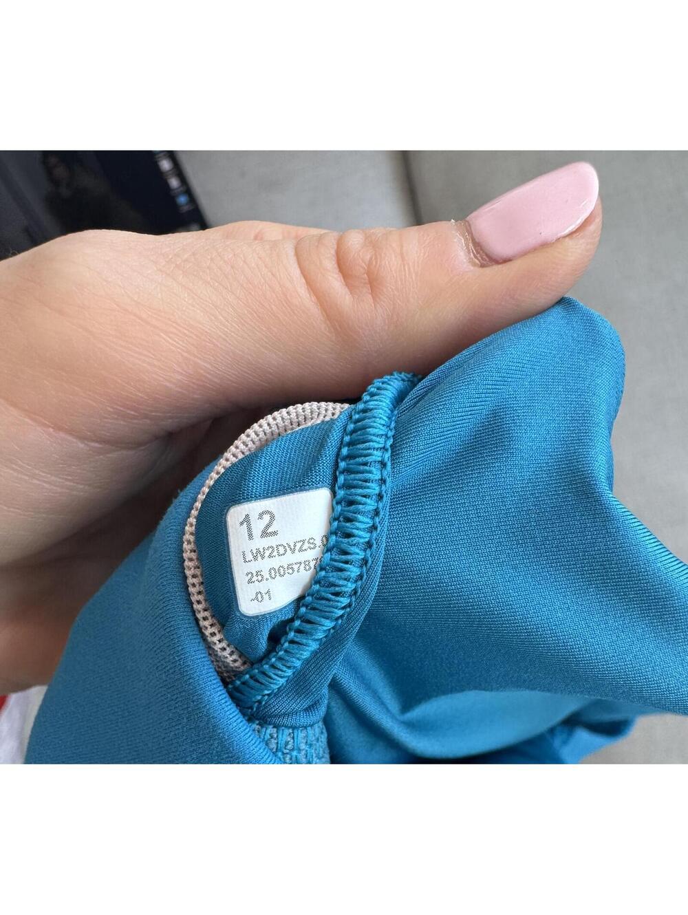 NWT Lululemon Wunder Train Strappy Racer Bra Hawaiian Blue Size 12 - Picture 6 of 6